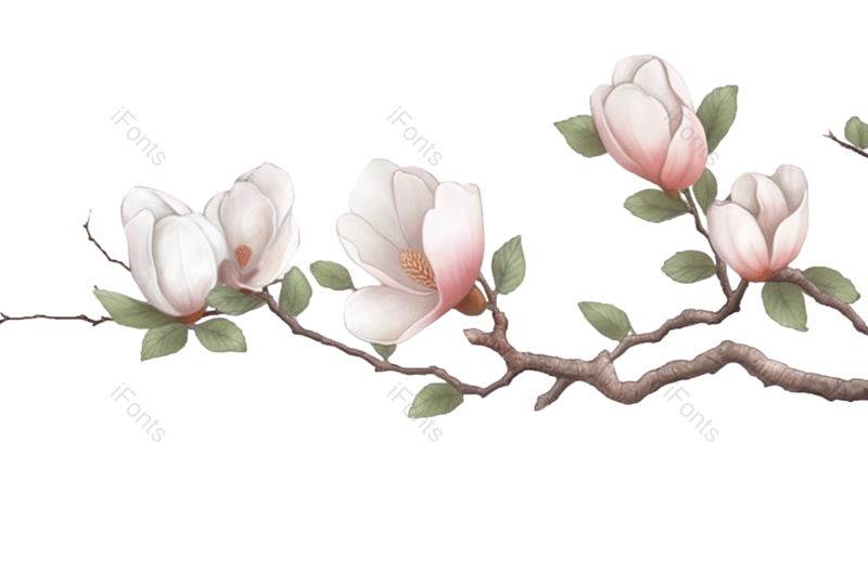 粉红色的花图片,白色背景元素,白色的花PNG,植物免抠素材